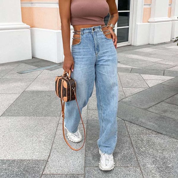 freit's new fall / winter 2020 high waist jeans women's washing chain straight pants, Blue
freit's new fall / winter 2020 high waist jeans women's washing chain straight pants, Blue