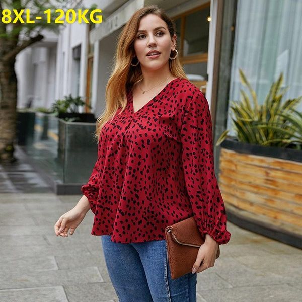 autumn women shirts long sleeve print dot plus size 6xl 7xl 8xl female oversize v-neck fashion fat loose shirt red khaki 54, White
autumn women shirts long sleeve print dot plus size 6xl 7xl 8xl female oversize v-neck fashion fat loose shirt red khaki 54, White