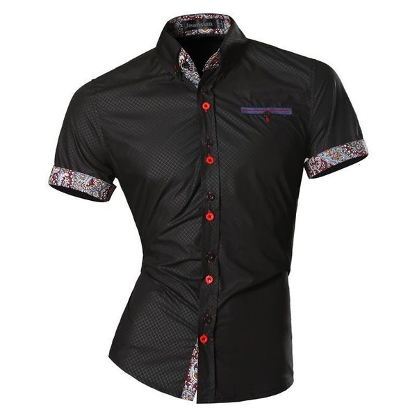 мужские летние модные линии геометрических орнаментов повседневная slim fit короткая рукава мужской простые цвета рубашка z026, White;black
мужские летние модные линии геометрических орнаментов повседневная slim fit короткая рукава мужской простые цвета рубашка z026, White;black