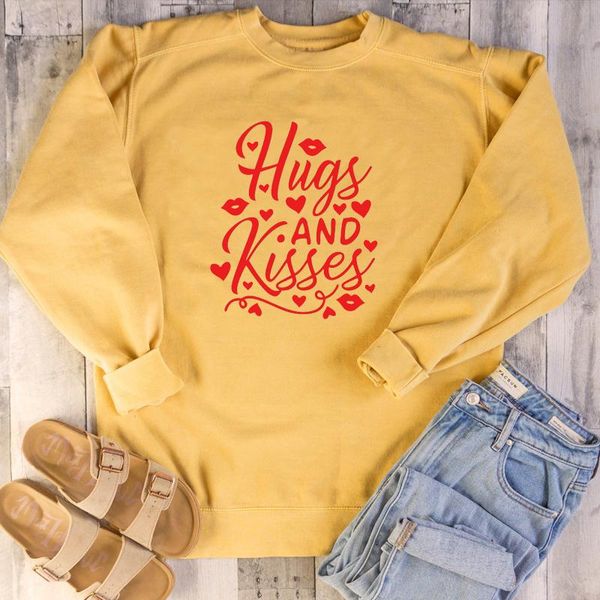 casual hipster young graphic pullovers tumblr grunge quote hugs and kisses sweatshirt women fashion valentine's day, Black
casual hipster young graphic pullovers tumblr grunge quote hugs and kisses sweatshirt women fashion valentine's day, Black