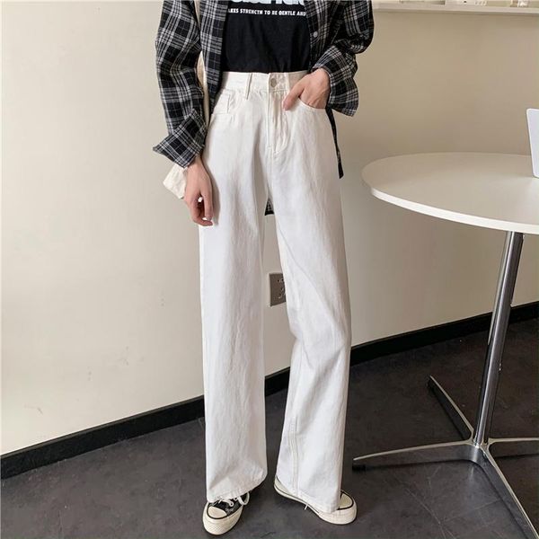 women's jeans women white black denim pockets straight long trousers womens trendy harajuku students chic loose, Blue
women's jeans women white black denim pockets straight long trousers womens trendy harajuku students chic loose, Blue