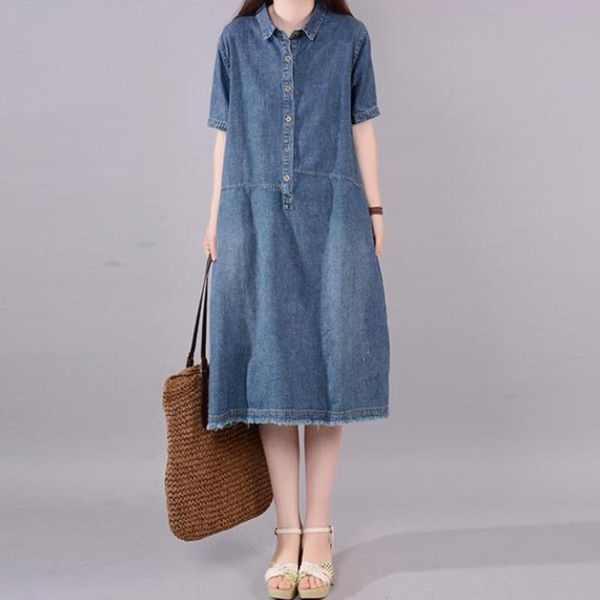 party dresses spring summer pullover short sleeve denim dress women long pocket button shirt jeans casual loose 2021, White;black
party dresses spring summer pullover short sleeve denim dress women long pocket button shirt jeans casual loose 2021, White;black