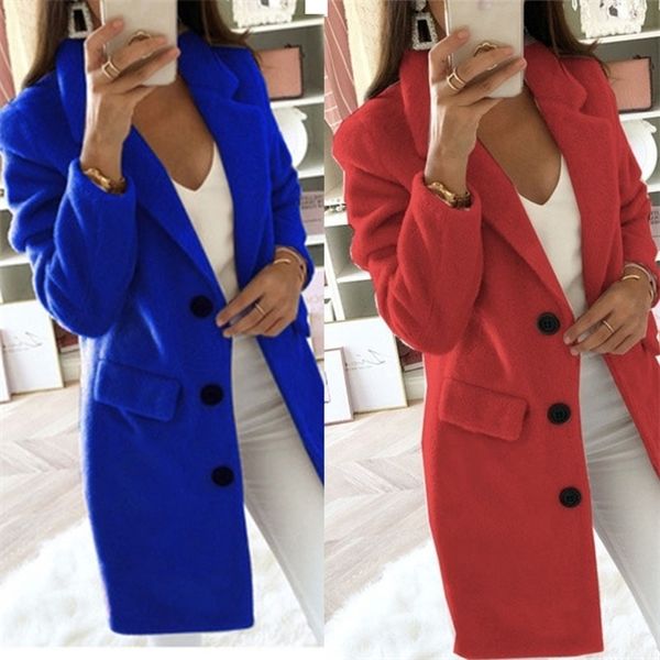 women 2020 winter coats and jackets plus size long wool warm korean elegant vintage coat three buttons cloak cape solid jacketx1020, Black
women 2020 winter coats and jackets plus size long wool warm korean elegant vintage coat three buttons cloak cape solid jacketx1020, Black