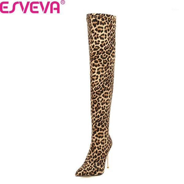 esveva 2020 new autumn winter stretch fabrics thin heel women shoes fashion pointed toe slip on over the knee boots size 34-431, Black
esveva 2020 new autumn winter stretch fabrics thin heel women shoes fashion pointed toe slip on over the knee boots size 34-431, Black