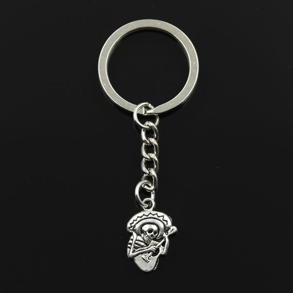 fashion 30mm key ring metal key chain keychain jewelry antique bronze silver color skull sombrero with guitar 22x15mm pendant
fashion 30mm key ring metal key chain keychain jewelry antique bronze silver color skull sombrero with guitar 22x15mm pendant