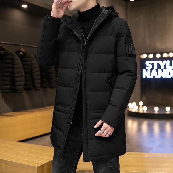 down jacket men long popular logo the new 2020 thickening on men's clothes to keep warm in winter coat white duck down, Black
down jacket men long popular logo the new 2020 thickening on men's clothes to keep warm in winter coat white duck down, Black