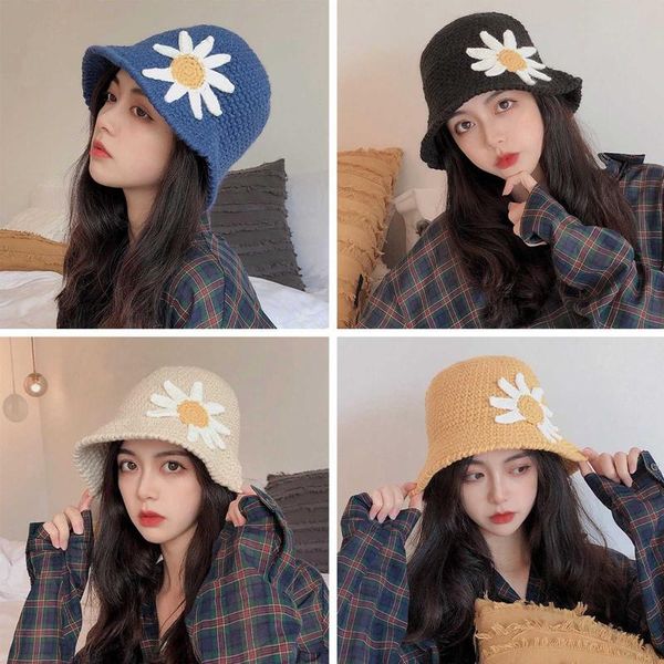 wide brim hats women chunky crochet knit dome bucket hat daisy floral round fisherman cap, Blue;gray
wide brim hats women chunky crochet knit dome bucket hat daisy floral round fisherman cap, Blue;gray