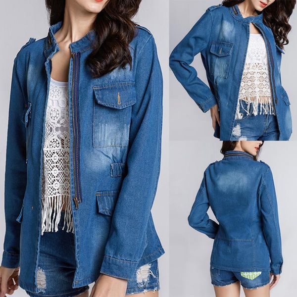 plus size coat women's pure color wash the old button loose size jeans jacket w830, Black;brown
plus size coat women's pure color wash the old button loose size jeans jacket w830, Black;brown
