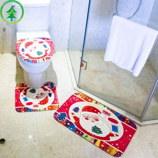 decoration 3pcs christmas creative set ornament floor toilet seat bathroom safety mat red
decoration 3pcs christmas creative set ornament floor toilet seat bathroom safety mat red