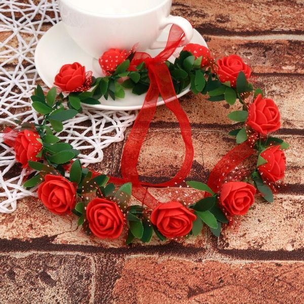 decorative flowers & wreaths bridal handmade garland crown headband adjustable 18 cm hair band wedding accessories display charm #3j181
decorative flowers & wreaths bridal handmade garland crown headband adjustable 18 cm hair band wedding accessories display charm #3j181
