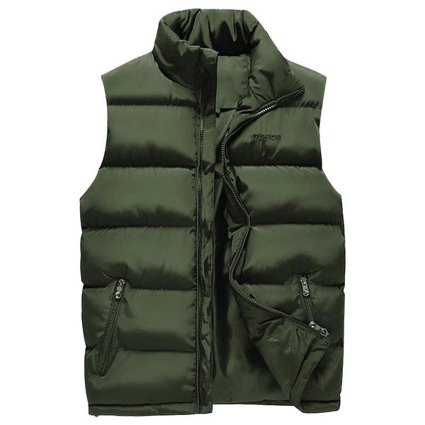cotton coat jackets men winter fashion warm solid color waistcoat zipper pocket cotton vest black blue sleeveless outerwear male, Black;white
cotton coat jackets men winter fashion warm solid color waistcoat zipper pocket cotton vest black blue sleeveless outerwear male, Black;white