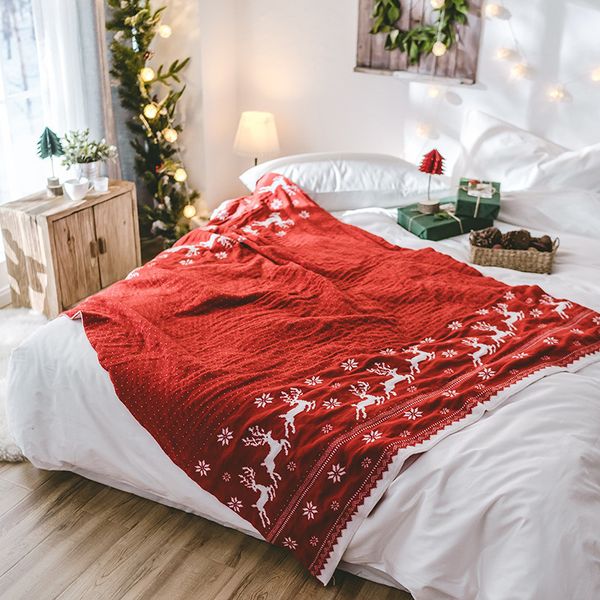 merry christmas red elk knit blankets home soft quilt throw blanket sofa blanket winter blanket for holiday decorative 51" x 71
merry christmas red elk knit blankets home soft quilt throw blanket sofa blanket winter blanket for holiday decorative 51" x 71