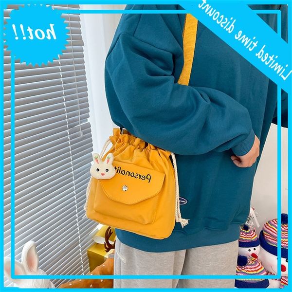 ins college wind soft girl heart with bucket fashion slung leisure student shoulder bag
ins college wind soft girl heart with bucket fashion slung leisure student shoulder bag