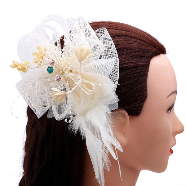 17 color feather headdress and dress collocation a corsage amphibious wedding bride hair bride headdress, christmas gifts, Golden;silver
17 color feather headdress and dress collocation a corsage amphibious wedding bride hair bride headdress, christmas gifts, Golden;silver