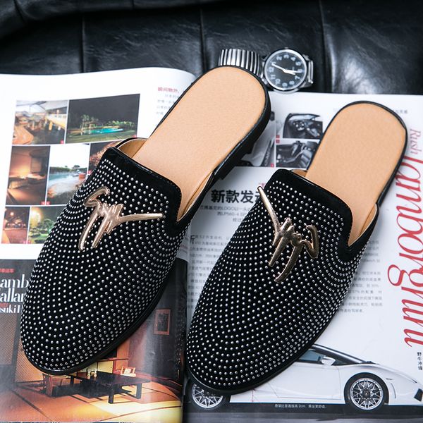 2020 new men casual original shoes half drag summer flats shoes men fashion man casual sneakers comfortable half slippers mens c1120, Black
2020 new men casual original shoes half drag summer flats shoes men fashion man casual sneakers comfortable half slippers mens c1120, Black