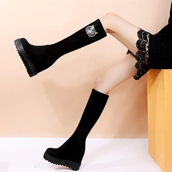 boots shoes lady boots-women round toe platform winter footwear thigh high heels stiletto 2021, Black
boots shoes lady boots-women round toe platform winter footwear thigh high heels stiletto 2021, Black