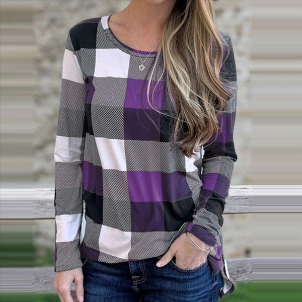 new trend long sleeve shirt women casual long sleeve plaid print o neck blouse shirts bluzki damskie @45, White
new trend long sleeve shirt women casual long sleeve plaid print o neck blouse shirts bluzki damskie @45, White