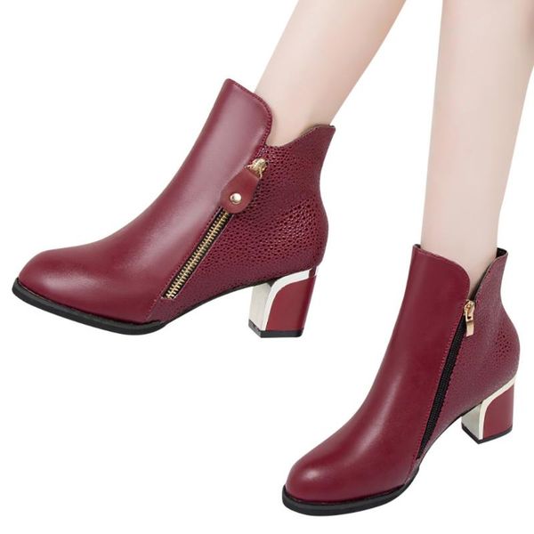 plus size ankle boots for women platform high heel boots thick heel zipper short boot ladies casual footwear, Black
plus size ankle boots for women platform high heel boots thick heel zipper short boot ladies casual footwear, Black