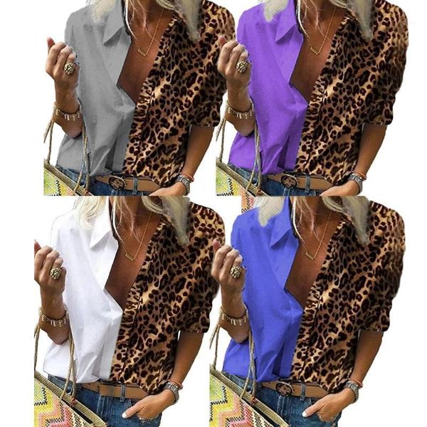 office lady long sleeve leopard patchwork color block shirt women chiffon blouse women's shirt women's blouse fashion women girl1, White
office lady long sleeve leopard patchwork color block shirt women chiffon blouse women's shirt women's blouse fashion women girl1, White