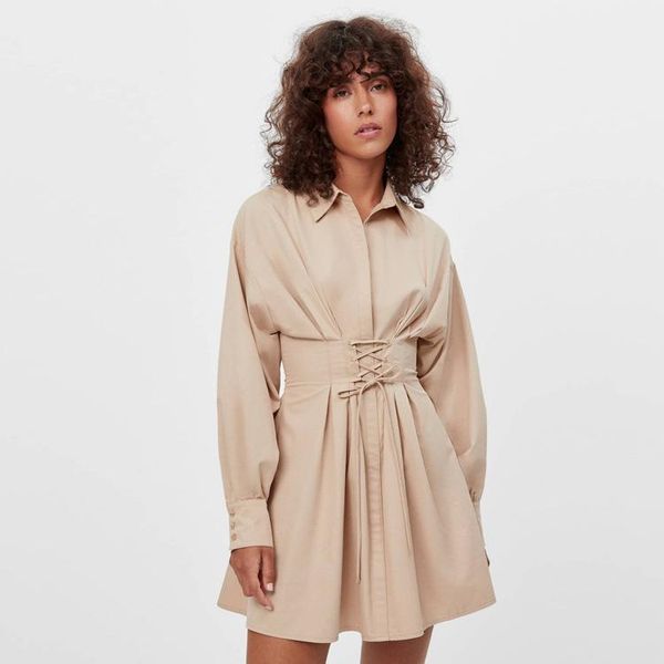 casual dresses europe women autumn vintage bandage tunic shirt dress office lady turn-down collar backless elegant party vestidos clothes, Black;gray
casual dresses europe women autumn vintage bandage tunic shirt dress office lady turn-down collar backless elegant party vestidos clothes, Black;gray