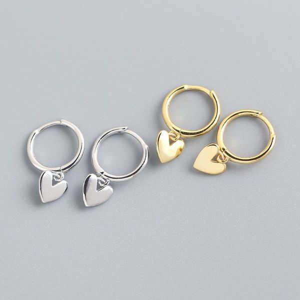 925 sterling silver earrings for women pretty dainty love heart charms small hoop earrings fine jewelry girl gift, Golden;silver
925 sterling silver earrings for women pretty dainty love heart charms small hoop earrings fine jewelry girl gift, Golden;silver