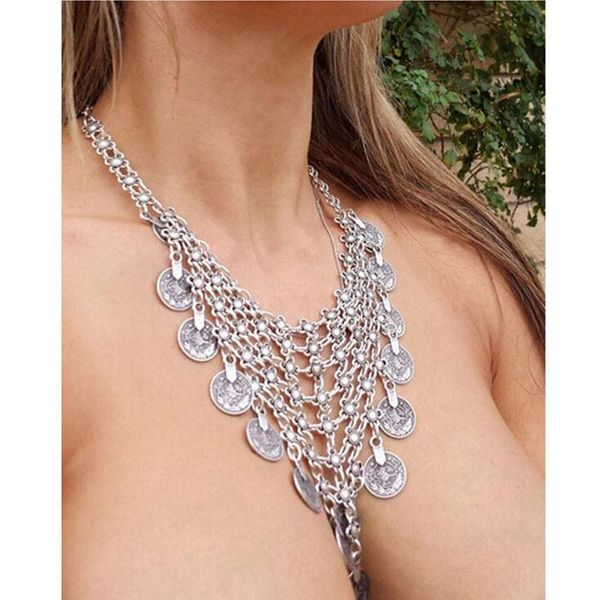 chains lovbeafas fashion bohemian maxi collares vintage necklace women ethnic gypsy beach multilayer chain weave coin tassel jewelry, Silver
chains lovbeafas fashion bohemian maxi collares vintage necklace women ethnic gypsy beach multilayer chain weave coin tassel jewelry, Silver