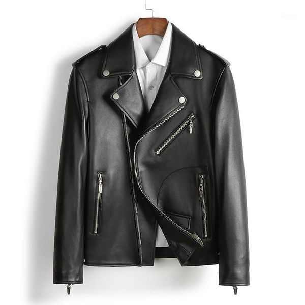 locomotive leather coat men's leather handsome haining sheep locomotive clothing men's jacket fashion1, Black
locomotive leather coat men's leather handsome haining sheep locomotive clothing men's jacket fashion1, Black