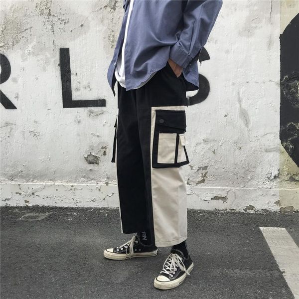 men's polos autumn loose straight pants men's all-match fashion multi-pocket wide leg overalls brand casual pants1, White;black
men's polos autumn loose straight pants men's all-match fashion multi-pocket wide leg overalls brand casual pants1, White;black