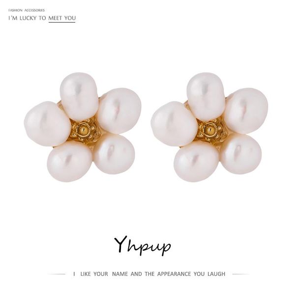 yhpup exquisite natural freshwater pearl plant flowers stud earrings fashion korean style copper earrings jewelry gift 2020, Golden;silver
yhpup exquisite natural freshwater pearl plant flowers stud earrings fashion korean style copper earrings jewelry gift 2020, Golden;silver
