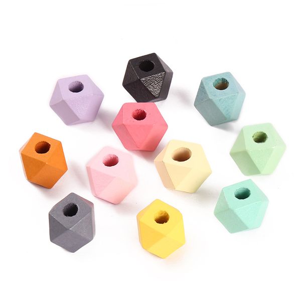 100pcs 20mm mix candy color geometric natural wooden beads faceted cutting octagonal wood beads diy children bracelet necklace, Black
100pcs 20mm mix candy color geometric natural wooden beads faceted cutting octagonal wood beads diy children bracelet necklace, Black