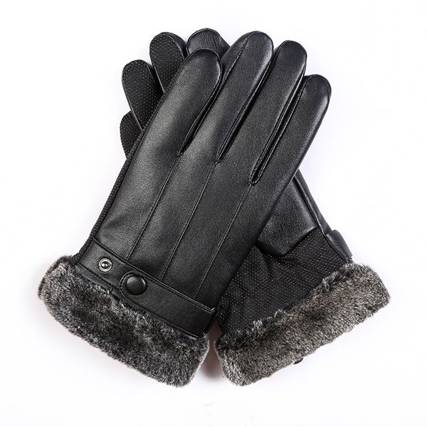 autumn and winter leather men's cycling driving plush warm touch screen gloves outdoor sports, Blue;gray
autumn and winter leather men's cycling driving plush warm touch screen gloves outdoor sports, Blue;gray