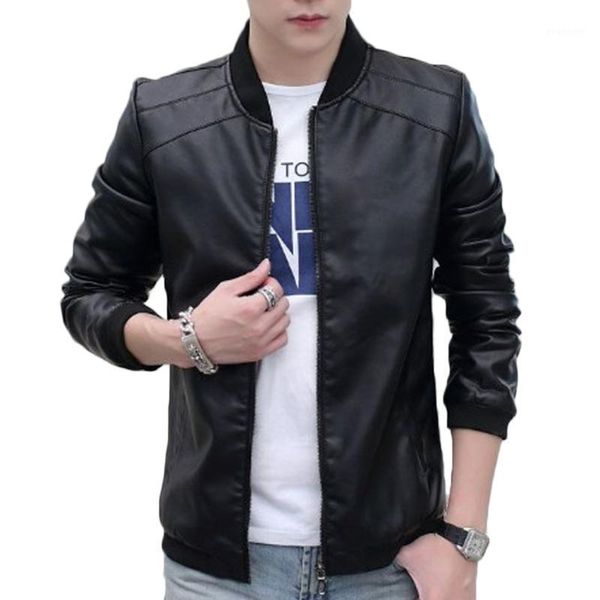 fall men casual pu leather men's jacket collar men's wear black motorcycle leather jacket men slim fit mens jackets and coats1, Black;brown
fall men casual pu leather men's jacket collar men's wear black motorcycle leather jacket men slim fit mens jackets and coats1, Black;brown
