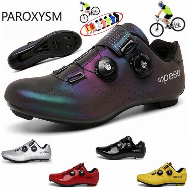 cycling footwear double buckle shoes mountain bike road breathable luminous self-locking sportsparoxysm1, Black
cycling footwear double buckle shoes mountain bike road breathable luminous self-locking sportsparoxysm1, Black