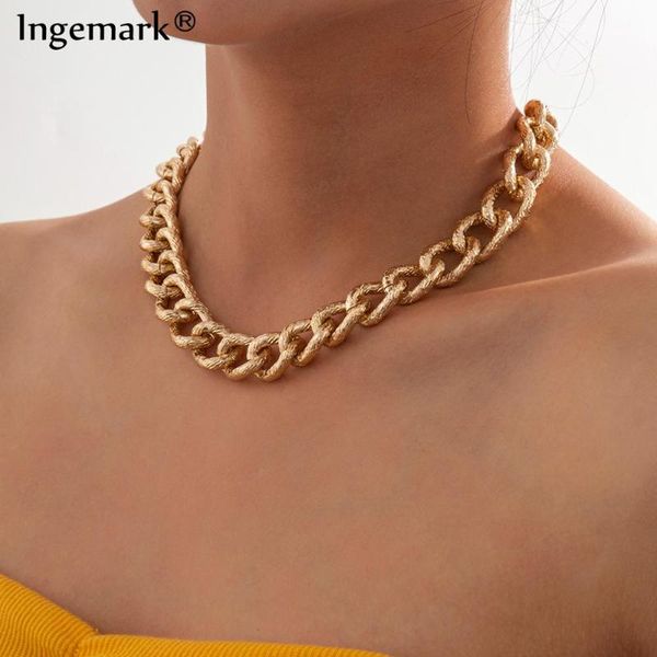 chains vintage big cuban chunky thick chain necklace women men bamboo twisted aluminum choker punk jewelry gifts, Silver
chains vintage big cuban chunky thick chain necklace women men bamboo twisted aluminum choker punk jewelry gifts, Silver