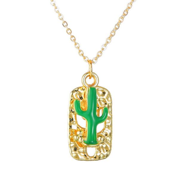 fashion creative enamel cactus pendant necklace personality men and women wild drip clavicle chain female party birthday gift, Silver
fashion creative enamel cactus pendant necklace personality men and women wild drip clavicle chain female party birthday gift, Silver