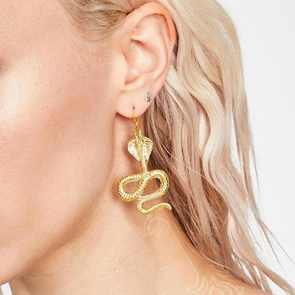 stud 1pair antique punk crystal snake pendant drop earrings women hook jewelry, Golden;silver
stud 1pair antique punk crystal snake pendant drop earrings women hook jewelry, Golden;silver