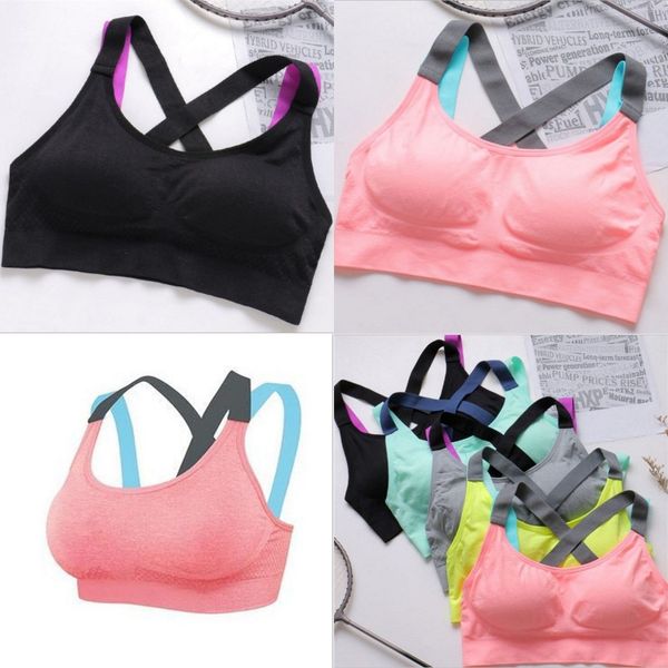seamless sports underwears women running vest bra shockproof push up bras yogaworld lingeries brassiere wireless breast form 9 5jm b2
seamless sports underwears women running vest bra shockproof push up bras yogaworld lingeries brassiere wireless breast form 9 5jm b2