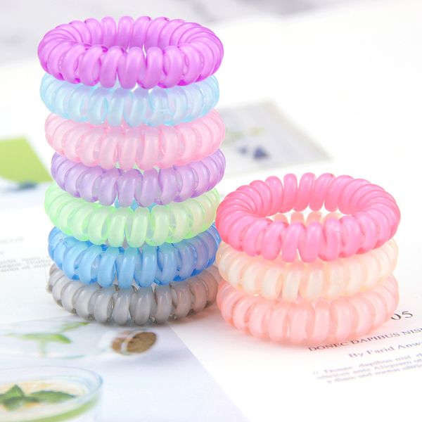 2020 new candy color elastic hair rubber bands telephone wire cord headband for women girls hair ties hair jewelry, Slivery;white
2020 new candy color elastic hair rubber bands telephone wire cord headband for women girls hair ties hair jewelry, Slivery;white