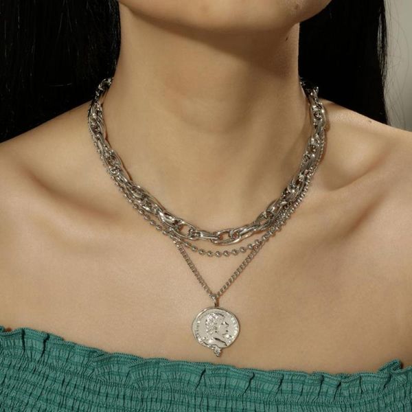 chains fashion multi layer love pendants necklaces for women gold metal heart necklace design jewelry gift, Silver
chains fashion multi layer love pendants necklaces for women gold metal heart necklace design jewelry gift, Silver