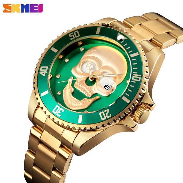 skmei men quartz watch luxury design dial mens wrist watches stainless steel mens bracelet date display clock reloj hombre, Slivery;brown
skmei men quartz watch luxury design dial mens wrist watches stainless steel mens bracelet date display clock reloj hombre, Slivery;brown