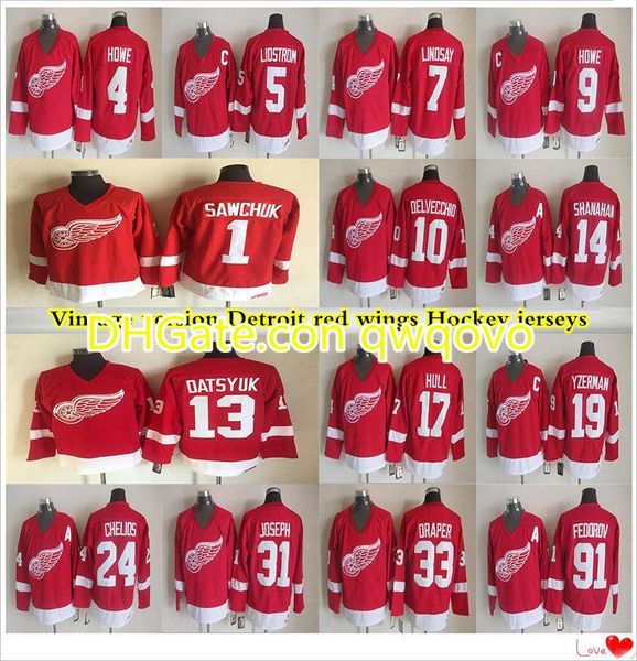 vintage version detroit red wings jerseys 19 yzerman 13 datsyuk 24 chelios 9 howe 31 joseph 1 sawchuk 5 lidstrom ccm hockey jersey, Black;red
vintage version detroit red wings jerseys 19 yzerman 13 datsyuk 24 chelios 9 howe 31 joseph 1 sawchuk 5 lidstrom ccm hockey jersey, Black;red