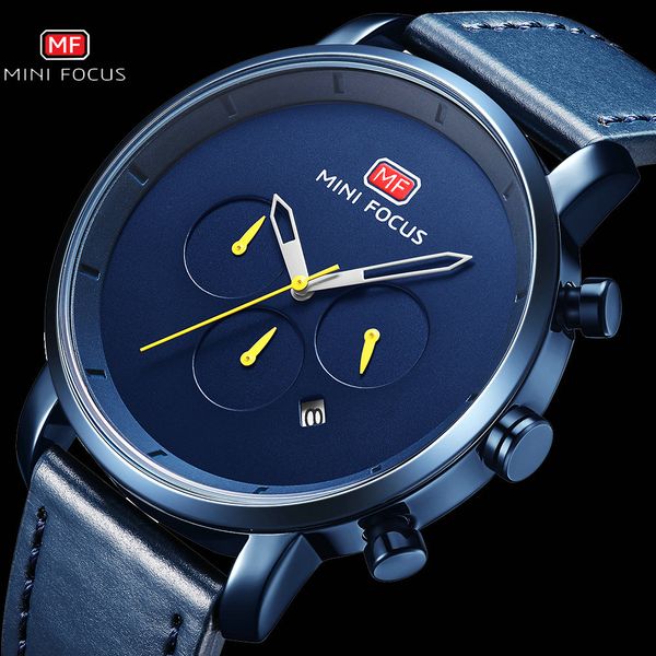 minifocus simple blue watch men leather strap quartz watches brand luxury calendar working 3 sub-dial fashion casual clocl, Slivery;brown
minifocus simple blue watch men leather strap quartz watches brand luxury calendar working 3 sub-dial fashion casual clocl, Slivery;brown