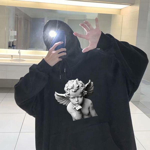 хип-хоп маленькая статуя ангела печать мужчины толстовки мода ins hoody tops streetwear mirach и love harajuku повседневная мужская толстовк, Black
хип-хоп маленькая статуя ангела печать мужчины толстовки мода ins hoody tops streetwear mirach и love harajuku повседневная мужская толстовк, Black