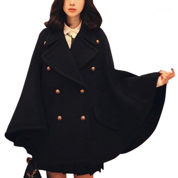 women's wool & blends women winter cloak double breasted woolen coat turn down collar black loose coat1
women's wool & blends women winter cloak double breasted woolen coat turn down collar black loose coat1