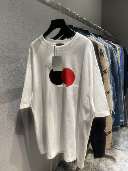 women's t-shirt spring and summer high version b family chest print pullover round neck loose men's women's same t-shirt shor, White
women's t-shirt spring and summer high version b family chest print pullover round neck loose men's women's same t-shirt shor, White