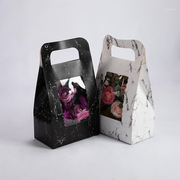 gift wrap flower package bag with clear pvc window white black marble design paper handbag wholesale1
gift wrap flower package bag with clear pvc window white black marble design paper handbag wholesale1