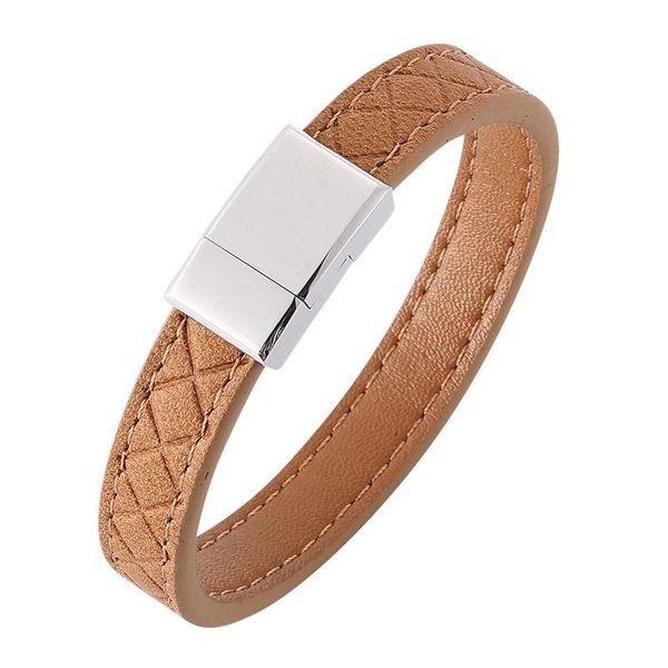 charm bracelets vintage men jewelry black brown genuine leather bracelet stainless steel magnetic clasp fashion bangles ph500, Golden;silver
charm bracelets vintage men jewelry black brown genuine leather bracelet stainless steel magnetic clasp fashion bangles ph500, Golden;silver