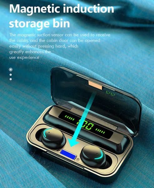 in-ear f9 tws earphone bluetooth headphone wireless stereo earbuds 5c headphone with 2000mah charging box oled battery display
in-ear f9 tws earphone bluetooth headphone wireless stereo earbuds 5c headphone with 2000mah charging box oled battery display