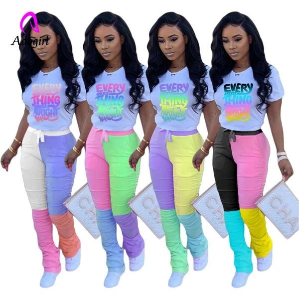 stracked pants matching women letter print tee bell bottom jogger sweatpant suit two piece set sport stacked leggings outfit c0122, Gray
stracked pants matching women letter print tee bell bottom jogger sweatpant suit two piece set sport stacked leggings outfit c0122, Gray