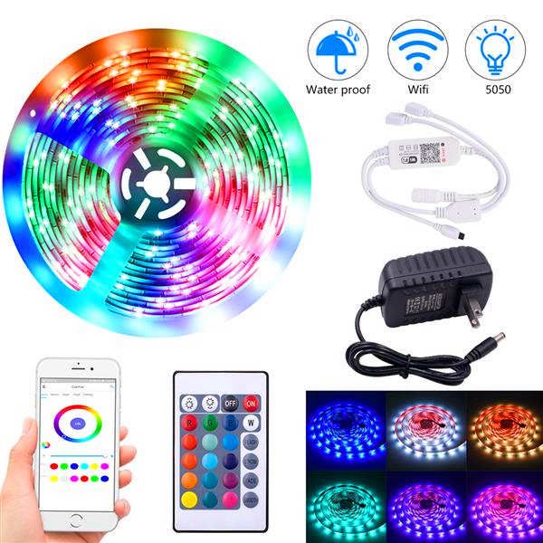 design 12v-5050 rgb wifi remote control 10 meters 24 keys 300 lights (40w) light strip dual disk waterproof dimmable led strips
design 12v-5050 rgb wifi remote control 10 meters 24 keys 300 lights (40w) light strip dual disk waterproof dimmable led strips